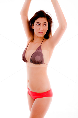 Side View Of Sexy Model In Bikini Side View Of Sexy Model In Bikini