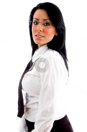 To use this stock image in your creative project, please select the size you need over to the right and click the "Add to Cart" button.
Your downloaded image will come with the Cutcaster watermark removed so don’t worry about the watermark you see on this page. Young accountant looking at camera stock photo, Young accountant looking at camera with white background by Imagery Majestic