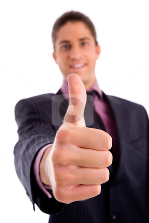To use this stock image in your creative project, please select the size you need over to the right and click the "Add to Cart" button.
Your downloaded image will come with the Cutcaster watermark removed so don’t worry about the watermark you see on this page. Front view of manager with thumbsup stock photo, Front view of manager with thumbsup on an isolated white background by Imagery Majestic
