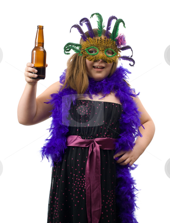 To use this stock image in your creative project, please select the size you need over to the right and click the "Add to Cart" button.
Your downloaded image will come with the Cutcaster watermark removed so don’t worry about the watermark you see on this page. Underage Drinking Concept stock photo, Concept image of a young child holding a bottle of beer while wearing a dress suitable for a party, isolated against a white background by Richard Nelson