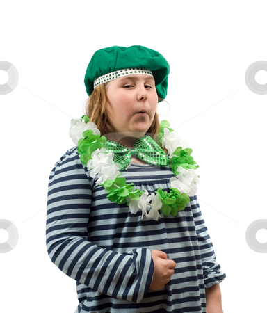 To use this stock image in your creative project, please select the size you need over to the right and click the "Add to Cart" button.
Your downloaded image will come with the Cutcaster watermark removed so don’t worry about the watermark you see on this page. St Patricks Day stock photo, A young girl dressed for St Patricks Day, isolated against a white background by Richard Nelson