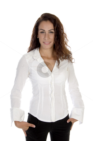 To use this stock image in your creative project, please select the size you need over to the right and click the "Add to Cart" button.
Your downloaded image will come with the Cutcaster watermark removed so don’t worry about the watermark you see on this page. Smiling young lady stock photo, Smiling young lady on an isolated white background by Imagery Majestic