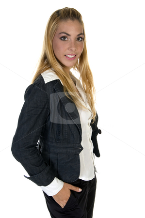 To use this stock image in your creative project, please select the size you need over to the right and click the "Add to Cart" button.
Your downloaded image will come with the Cutcaster watermark removed so don’t worry about the watermark you see on this page. Standing young female stock photo, Standing young female on an isolated background by Imagery Majestic