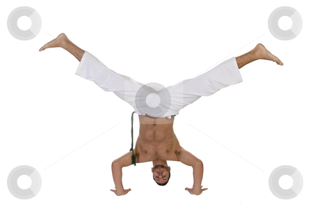 To use this stock image in your creative project, please select the size you need over to the right and click the "Add to Cart" button.
Your downloaded image will come with the Cutcaster watermark removed so don’t worry about the watermark you see on this page. Young caucasian doing cartwheel stock photo, Young caucasian doing cartwheel against white background by Imagery Majestic