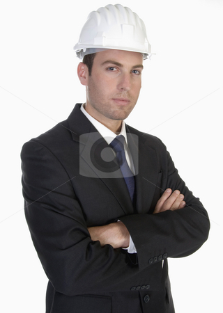 To use this stock image in your creative project, please select the size you need over to the right and click the "Add to Cart" button.
Your downloaded image will come with the Cutcaster watermark removed so don’t worry about the watermark you see on this page. Smart architect with white helmet stock photo, Smart architect with white helmet on an isolated background by Imagery Majestic