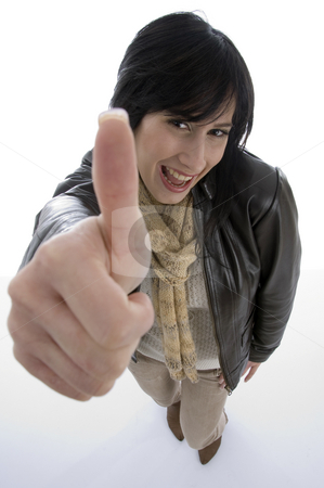 To use this stock image in your creative project, please select the size you need over to the right and click the "Add to Cart" button.
Your downloaded image will come with the Cutcaster watermark removed so don’t worry about the watermark you see on this page. Happy woman good luck sign stock photo, Happy woman good luck sign on an isolated background by Imagery Majestic