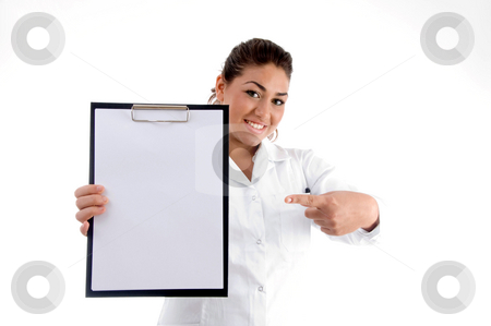 To use this stock image in your creative project, please select the size you need over to the right and click the "Add to Cart" button.
Your downloaded image will come with the Cutcaster watermark removed so don’t worry about the watermark you see on this page. Smiling doctor indicating the writing board stock photo, Smiling doctor indicating the writing board against white background by Imagery Majestic