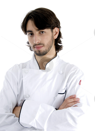 To use this stock image in your creative project, please select the size you need over to the right and click the "Add to Cart" button.
Your downloaded image will come with the Cutcaster watermark removed so don’t worry about the watermark you see on this page. Young chef posing with his arms crossed stock photo, Young chef posing with his arms crossed isolated on white background by Imagery Majestic