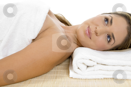 To use this stock image in your creative project, please select the size you need over to the right and click the "Add to Cart" button.
Your downloaded image will come with the Cutcaster watermark removed so don’t worry about the watermark you see on this page. Relaxing smiling lady looking upside stock photo, Relaxing smiling lady looking upside by Imagery Majestic