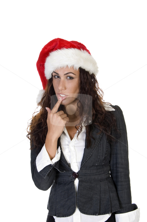 To use this stock image in your creative project, please select the size you need over to the right and click the "Add to Cart" button.
Your downloaded image will come with the Cutcaster watermark removed so don’t worry about the watermark you see on this page. Lady touching her lips stock photo, Lady touching her lips on an isolated background by Imagery Majestic