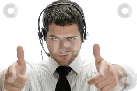 To use this stock image in your creative project, please select the size you need over to the right and click the "Add to Cart" button.
Your downloaded image will come with the Cutcaster watermark removed so don’t worry about the watermark you see on this page. Cool young man pointing towards stock photo, Cool young man pointing towards with white background by Imagery Majestic