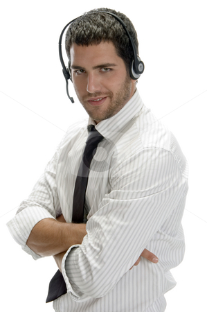 To use this stock image in your creative project, please select the size you need over to the right and click the "Add to Cart" button.
Your downloaded image will come with the Cutcaster watermark removed so don’t worry about the watermark you see on this page. Happy successful professional man with headset stock photo, Happy successful professional man with headset on an isolated white background by Imagery Majestic