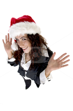 To use this stock image in your creative project, please select the size you need over to the right and click the "Add to Cart" button.
Your downloaded image will come with the Cutcaster watermark removed so don’t worry about the watermark you see on this page. Lady waving hands stock photo, Lady waving hands and looking upward on an isolated background by Imagery Majestic