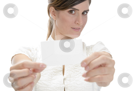 To use this stock image in your creative project, please select the size you need over to the right and click the "Add to Cart" button.
Your downloaded image will come with the Cutcaster watermark removed so don’t worry about the watermark you see on this page. Young model holding identity card stock photo, Young model holding identity card on an isolated background by Imagery Majestic