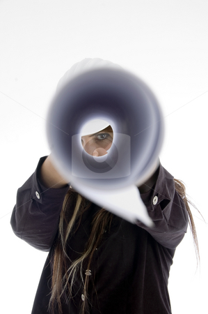 To use this stock image in your creative project, please select the size you need over to the right and click the "Add to Cart" button.
Your downloaded image will come with the Cutcaster watermark removed so don’t worry about the watermark you see on this page. Girl looking into chart stock photo, Girl looking into chart on an isolated background by Imagery Majestic