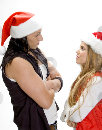 To use this stock image in your creative project, please select the size you need over to the right and click the "Add to Cart" button.
Your downloaded image will come with the Cutcaster watermark removed so don’t worry about the watermark you see on this page. Male and female looking each other stock photo, Side view of male and female looking each other by Imagery Majestic