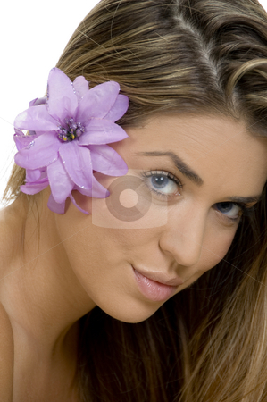 To use this stock image in your creative project, please select the size you need over to the right and click the "Add to Cart" button.
Your downloaded image will come with the Cutcaster watermark removed so don’t worry about the watermark you see on this page. Portrait of charming blonde model stock photo, Portrait of charming blonde model by Imagery Majestic