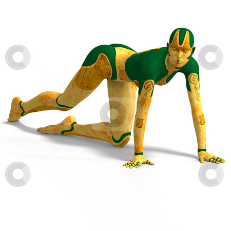 To use this stock image in your creative project, please select the size you need over to the right and click the "Add to Cart" button.
Your downloaded image will come with the Cutcaster watermark removed so don’t worry about the watermark you see on this page. Female Cyborg stock photo, Sexy female android or robot
With Clipping Path by Ralf Kraft