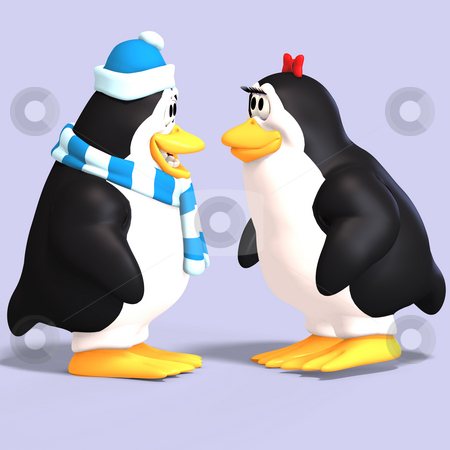 To use this stock image in your creative project, please select the size you need over to the right and click the "Add to Cart" button.
Your downloaded image will come with the Cutcaster watermark removed so don’t worry about the watermark you see on this page. Penguin couple in love stock photo, Cute penguin couple in love with Clipping Path by Ralf Kraft