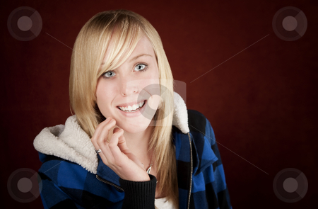To use this stock image in your creative project, please select the size you need over to the right and click the "Add to Cart" button.
Your downloaded image will come with the Cutcaster watermark removed so don’t worry about the watermark you see on this page. Pretty young girl stock photo, Pretty young blonde teenage girl in blue jacket by Scott Griessel