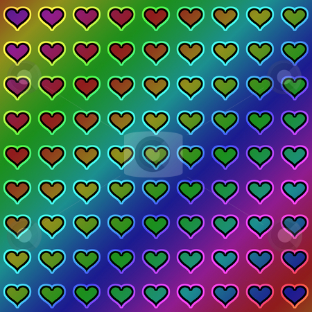To use this stock image in your creative project, please select the size you need over to the right and click the "Add to Cart" button.
Your downloaded image will come with the Cutcaster watermark removed so don’t worry about the watermark you see on this page. Hearts pattern stock photo, Texture of many hearts on a gradient background by Wino Evertz