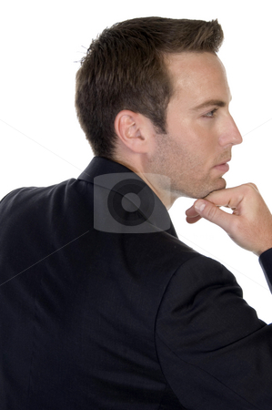 To use this stock image in your creative project, please select the size you need over to the right and click the "Add to Cart" button.
Your downloaded image will come with the Cutcaster watermark removed so don’t worry about the watermark you see on this page. Young businessman posing stock photo, Young businessman posing with white background by Imagery Majestic