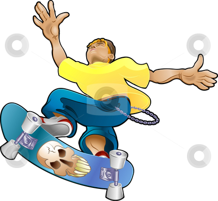 To use this stock image in your creative project, please select the size you need over to the right and click the "Add to Cart" button.
Your downloaded image will come with the Cutcaster watermark removed so don’t worry about the watermark you see on this page. Teen Youth Cliques Skater stock vector clipart, Vector illustration of a teenager, part of the skater clique or tribe by Christos Georghiou