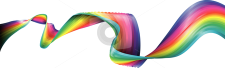 To use this stock image in your creative project, please select the size you need over to the right and click the "Add to Cart" button.
Your downloaded image will come with the Cutcaster watermark removed so don’t worry about the watermark you see on this page. Rainbow Ribbon stock vector clipart, A flowing abstract rainbow ribbon design element by Christos Georghiou