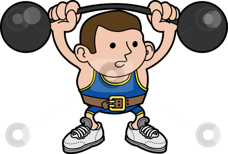 To use this stock image in your creative project, please select the size you need over to the right and click the "Add to Cart" button.
Your downloaded image will come with the Cutcaster watermark removed so don’t worry about the watermark you see on this page. Illustration of male weightlifter stock vector clipart, Illustration of male weightlifter lifting barbells by Christos Georghiou