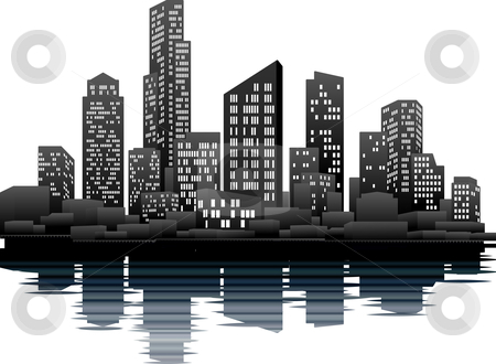 To use this stock image in your creative project, please select the size you need over to the right and click the "Add to Cart" button.
Your downloaded image will come with the Cutcaster watermark removed so don’t worry about the watermark you see on this page. Night time city stock vector clipart, A vector illustration of a night time city skyline by Christos Georghiou