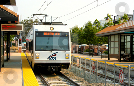 To use this stock image in your creative project, please select the size you need over to the right and click the "Add to Cart" button.
Your downloaded image will come with the Cutcaster watermark removed so don’t worry about the watermark you see on this page. Light Rail, San Jose, CA stock photo, Light rail train in San Jose, CA by Thomas Marchessault
