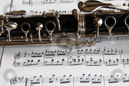 To use this stock image in your creative project, please select the size you need over to the right and click the "Add to Cart" button.
Your downloaded image will come with the Cutcaster watermark removed so don’t worry about the watermark you see on this page. Classic music stock photo, Fragment of black shining clarinet over opened music book by Julija Sapic