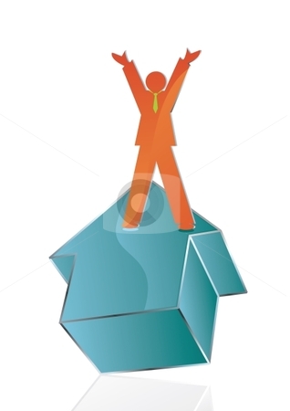 To use this stock image in your creative project, please select the size you need over to the right and click the "Add to Cart" button.
Your downloaded image will come with the Cutcaster watermark removed so don’t worry about the watermark you see on this page. Reaching goal stock vector clipart, Conceptual Business icon of man reaching his goal, vector illustration by Milsi Art