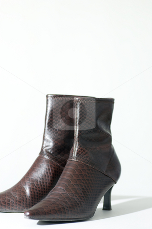 To use this stock image in your creative project, please select the size you need over to the right and click the "Add to Cart" button.
Your downloaded image will come with the Cutcaster watermark removed so don’t worry about the watermark you see on this page. Womans boots, isolated on white stock photo, Womans ankle high boots, isolated on white background. by Kevin Woodrow