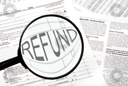 To use this stock image in your creative project, please select the size you need over to the right and click the "Add to Cart" button.
Your downloaded image will come with the Cutcaster watermark removed so don’t worry about the watermark you see on this page. Tax Forms stock photo, Federal tax forms under a magnifying glass. by Robert Byron