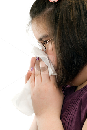To use this stock image in your creative project, please select the size you need over to the right and click the "Add to Cart" button.
Your downloaded image will come with the Cutcaster watermark removed so don’t worry about the watermark you see on this page. Runny Nose stock photo, Closeup view of a young girl blowing her nose, shot on a profile view, isolated against a white background by Richard Nelson