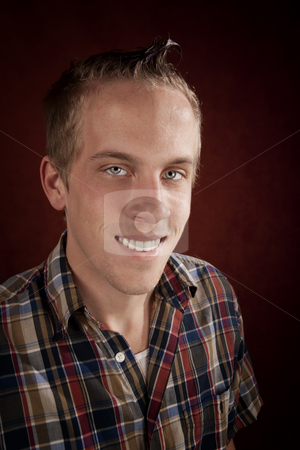 To use this stock image in your creative project, please select the size you need over to the right and click the "Add to Cart" button.
Your downloaded image will come with the Cutcaster watermark removed so don’t worry about the watermark you see on this page. Portrait of Handsome Young Man stock photo, Portrait of handsome young blonde man in plaid shirt by Scott Griessel