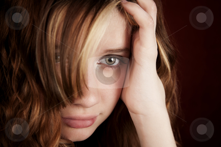 To use this stock image in your creative project, please select the size you need over to the right and click the "Add to Cart" button.
Your downloaded image will come with the Cutcaster watermark removed so don’t worry about the watermark you see on this page. Closeup of Pretty Young Girl stock photo, Portrait of pretty teen girl with green eyes by Scott Griessel