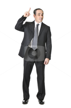To use this stock image in your creative project, please select the size you need over to the right and click the "Add to Cart" button.
Your downloaded image will come with the Cutcaster watermark removed so don’t worry about the watermark you see on this page. Businessman on white background stock photo, Happy businessman in a suit having an idea isolated on white background by Elena Elisseeva