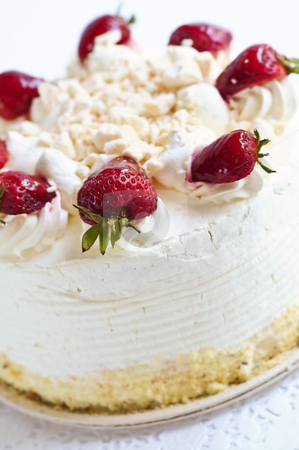 To use this stock image in your creative project, please select the size you need over to the right and click the "Add to Cart" button.
Your downloaded image will come with the Cutcaster watermark removed so don’t worry about the watermark you see on this page. Strawberry meringue cake stock photo, Strawberry meringue cake close up on white background by Elena Elisseeva