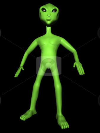 To use this stock image in your creative project, please select the size you need over to the right and click the "Add to Cart" button.
Your downloaded image will come with the Cutcaster watermark removed so don’t worry about the watermark you see on this page. 3D Alien on Black Background stock photo, 3D alien on a black background looking by John Teeter