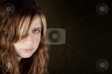 To use this stock image in your creative project, please select the size you need over to the right and click the "Add to Cart" button.
Your downloaded image will come with the Cutcaster watermark removed so don’t worry about the watermark you see on this page. Closeup of Pretty Young Girl stock photo, Portrait of pretty teen girl with green eyes by Scott Griessel