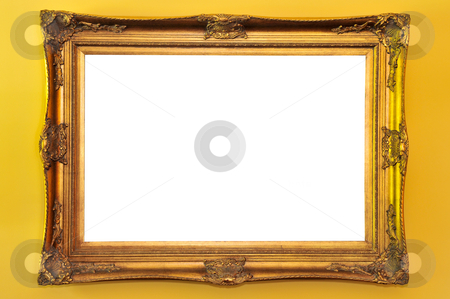 To use this stock image in your creative project, please select the size you need over to the right and click the "Add to Cart" button.
Your downloaded image will come with the Cutcaster watermark removed so don’t worry about the watermark you see on this page. Empty picture frame stock photo, Empty gold picture frame on yellow wall by Elena Elisseeva