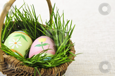 To use this stock image in your creative project, please select the size you need over to the right and click the "Add to Cart" button.
Your downloaded image will come with the Cutcaster watermark removed so don’t worry about the watermark you see on this page. Easter eggs with green grass stock photo, Easter eggs arrangement with green grass in a basket by Elena Elisseeva