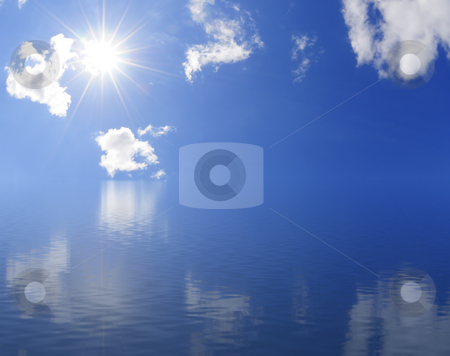To use this stock image in your creative project, please select the size you need over to the right and click the "Add to Cart" button.
Your downloaded image will come with the Cutcaster watermark removed so don’t worry about the watermark you see on this page. Sunny horizon stock photo, Calm ocean and beautiful sky by Magnus Johansson