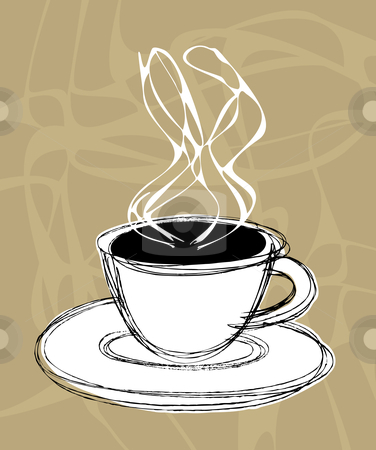 To use this stock image in your creative project, please select the size you need over to the right and click the "Add to Cart" button.
Your downloaded image will come with the Cutcaster watermark removed so don’t worry about the watermark you see on this page. Coffee and steam stock vector clipart, Vector illustration sketch of a cup of hot coffee and steam by Paul Turner