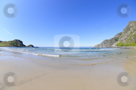 To use this stock image in your creative project, please select the size you need over to the right and click the "Add to Cart" button.
Your downloaded image will come with the Cutcaster watermark removed so don’t worry about the watermark you see on this page. Beach stock photo, Empty beach with clear water and blue sky by Magnus Johansson
