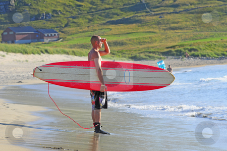To use this stock image in your creative project, please select the size you need over to the right and click the "Add to Cart" button.
Your downloaded image will come with the Cutcaster watermark removed so don’t worry about the watermark you see on this page. Checking the waves stock photo, Surfer is checking the waves by Magnus Johansson
