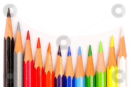 To use this stock image in your creative project, please select the size you need over to the right and click the "Add to Cart" button.
Your downloaded image will come with the Cutcaster watermark removed so don’t worry about the watermark you see on this page. Crayons stock photo, A curved row of coloured pencils on a white background. by Alistair Scott