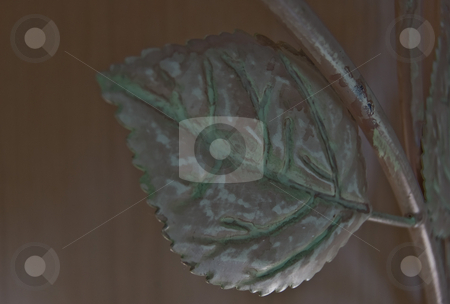 To use this stock image in your creative project, please select the size you need over to the right and click the "Add to Cart" button.
Your downloaded image will come with the Cutcaster watermark removed so don’t worry about the watermark you see on this page. Close up Photo of a Metal Leaf stock photo, This photo is a closeup of a silver colored metal leaf with green highlights and patterns. A unique spin from regular foliage. by Valerie Garner